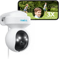 Reolink PTZ Camera Outdoor, 5MP 2.4/5GHz WiFi CCTV Security Camera with 3X Optical Zoom, Color Night Vision, Human/Vehicle Tracking, 2-Way Audio, Support 512GB SD Card for 24/7 Protection, E1 Outdoor MegaBDM