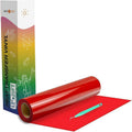 HTVRONT Heat Transfer Vinyl-12In x 20Ft(30.5x610CM) Red Iron on Vinyl Roll,HTV Vinyl Roll for T-Shirt Clothing and Other Fabrics (Red) MegaBDM