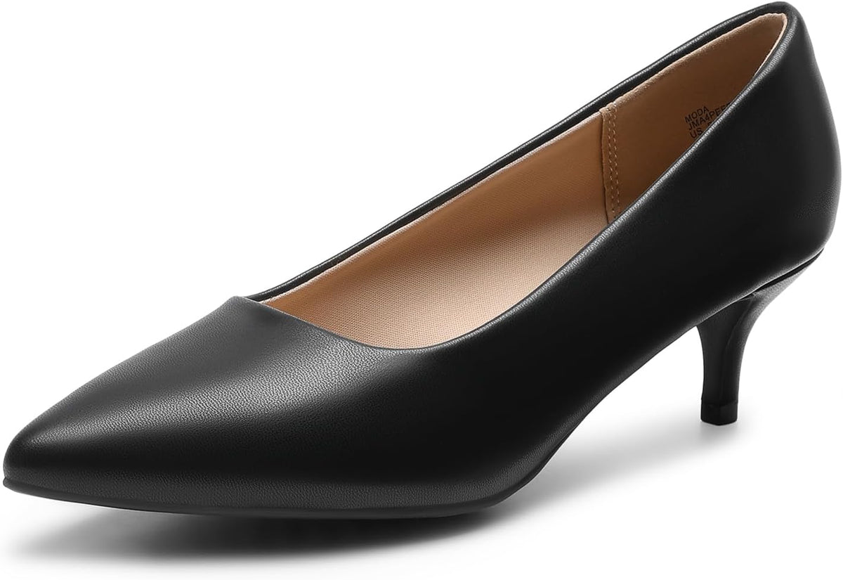 Dream Pairs Women's Moda Low Heel D'Orsay Pointed Toe Pump Shoes MegaBDM