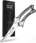 Heavy Duty Poultry Shears, Better Control for Chicken & Turkey Prep | 3.5mm 420J2 blades with a 304 spring, heavy-duty poultry shears for joints, backbones and turkey prep, dishwasher safe MegaBDM