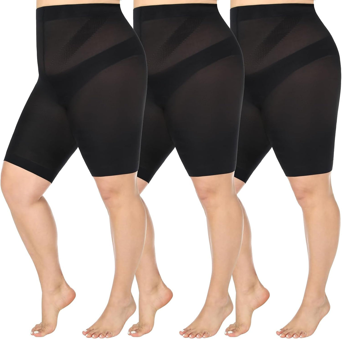 MANZI Anti Chafing Shorts Women Long Briefs Underwear Chub Rub Shorts Dress Safety Panties 3PCS MegaBDM