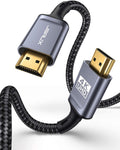 JSAUX 4K HDMI Cable 1M, Ultra High Speed 18Gbps HDMI 2.0 Cable Lead Support 4K@60Hz HDR, HDCP 2.2, 2160P, HD 1080P, Ethernet, 3D, ARC Compatible with Fire TV, Apple TV, PlayStation PS4 PS3 PC - Grey MegaBDM