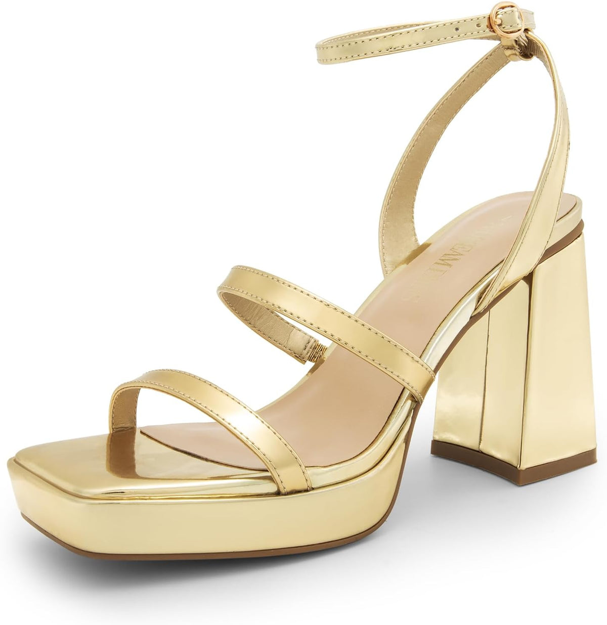 DREAM PAIRS Women's Platform Strappy Heels Open Toe Ankle Strap Square Party Sandals Y2K Dress Shoes MegaBDM