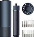 HOTO Electric Screwdriver Set, 3.6V Rechargeable Screwdriver Set with 12 S2-Steel Bits, Cordless Power Screwdriver with LED Light, All-in-One Design, 3 Torque, 4N·m 1500mAh, USB-C Charging MegaBDM