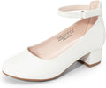 DREAM PAIRS Girls Dress Shoes Chunky High Heels Ankle Strap Party Wedding Princess Pump for Little Big Kid MegaBDM