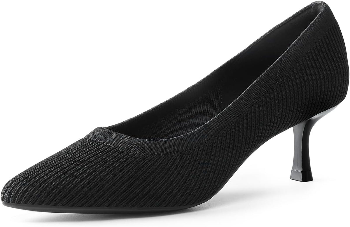 DREAM PAIRS Women's Pumps Closed Toe Pointed Toe Kitten Heels for Women Party Dance Wedding Dress Shoes for Women MegaBDM