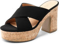 DREAM PAIRS Women's Platform Heels Open Toe Slip on Heels for Women High Chunky Block Wedges Sandals Dressy Pumps Shoes MegaBDM