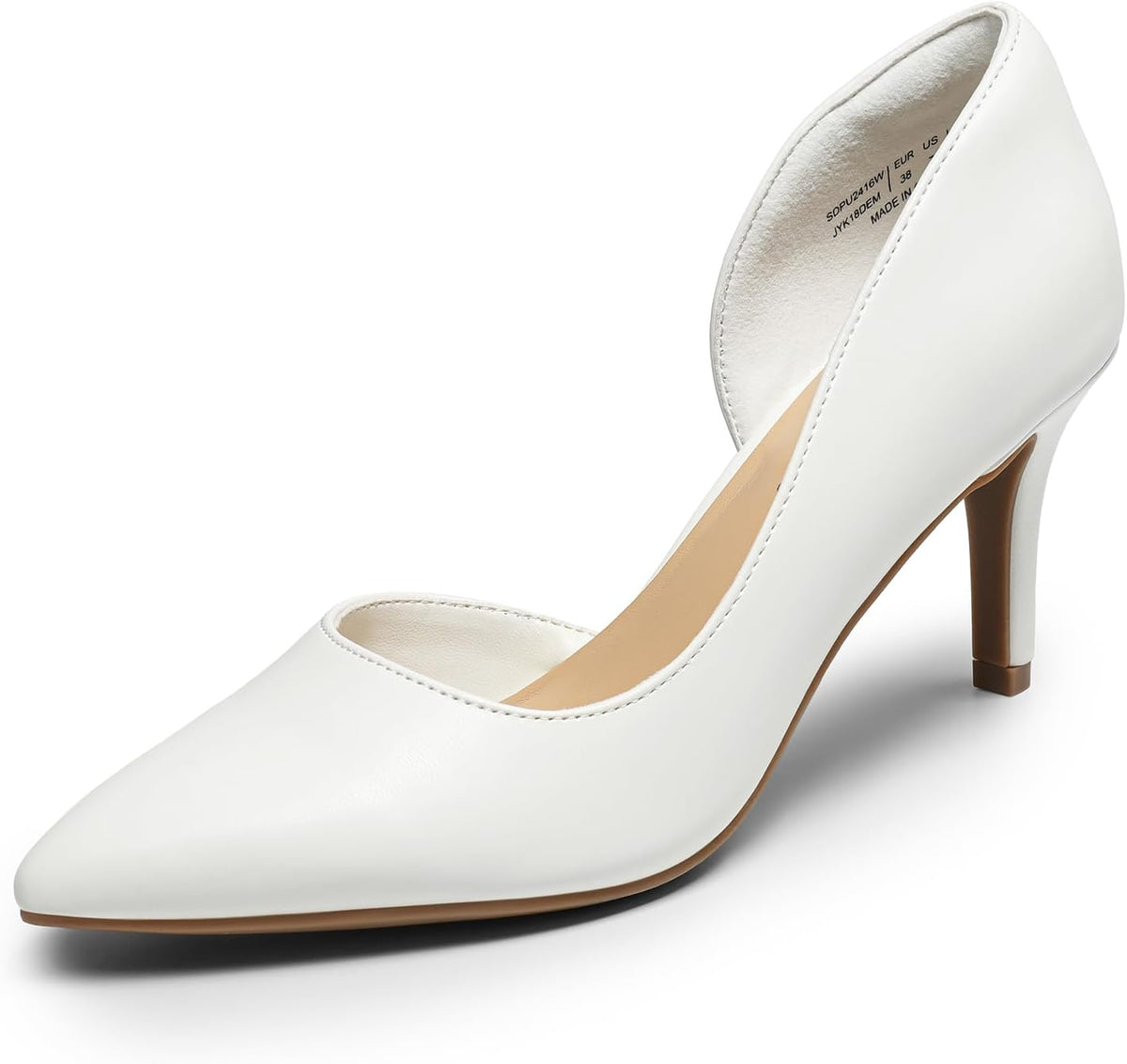 DREAM PAIRS Women's Dress High Heels Pumps Closed Pointed Toe Stiletto D'Orsay Shoes for Wedding Party MegaBDM