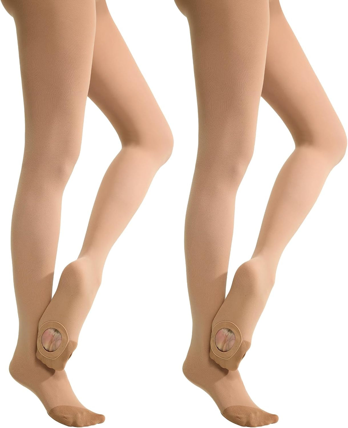 MANZI Women's Professional Convertible Ballet Tights - Ultra Soft for Dance Performance Transition MegaBDM