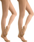 MANZI Women's Professional Convertible Ballet Tights - Ultra Soft for Dance Performance Transition MegaBDM