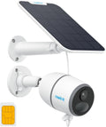 Reolink 4G LTE Security Camera Outdoor Wireless, Go Plus+Solar Panel, No Wifi Camera with Person/Vehicle/Animal Detection, 2-Way Audio, Battery Operated Security Camera, 2K Night Vision, Waterproof MegaBDM