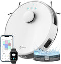 Lefant M1 Robot Vacuum Cleaner with Mop, dToF Laser Navigation and SLAM Mapping, 5500Pa Strong Suction, 150 Minutes, No-Go Zones, 2.4G Wi-Fi/App/Alexa Control, Ideal for Pet Hair and Hard Floors MegaBDM