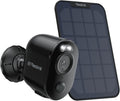 Reolink Solar Powered Security Camera, Argus 3 Ultra+Solar Panel with 2.4/5GHz WiFi, 4K Color Night Vision Battery CCTV Camera Systems, Person/Vehicle/Animal Detection, Two-Way Audio, Works with Alexa MegaBDM