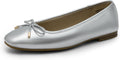 DREAM PAIRS Women's Flats Square Toe Ballet Flats Comfortable Casual Ballerina Flat Dress Shoes with Bow Suitable for Dressy Business Casual Work Office MegaBDM