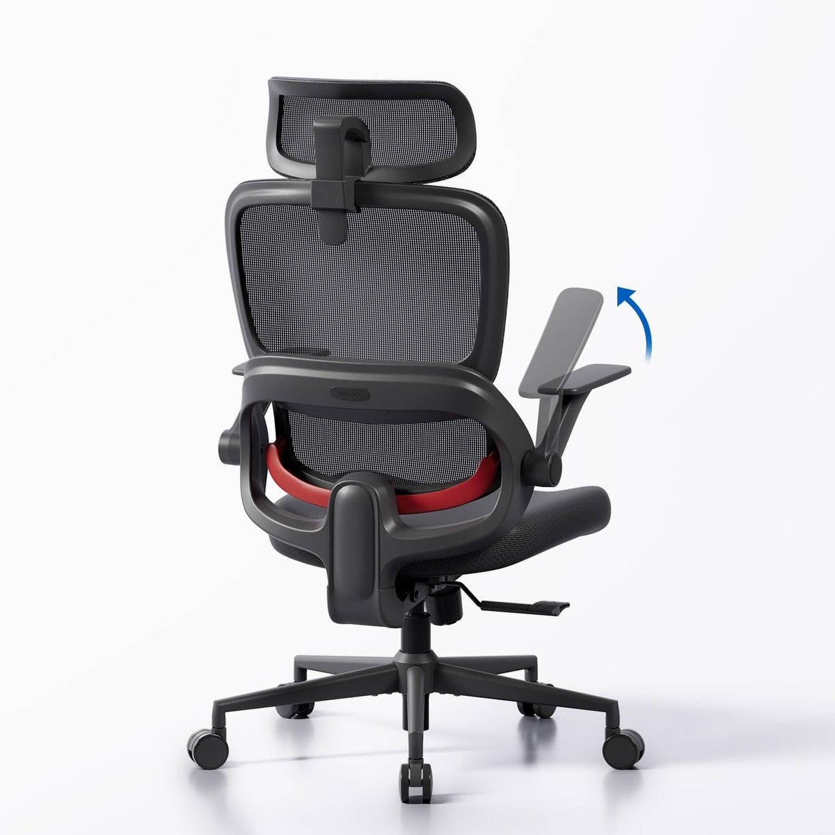 SIHOO B100-SE Ergonomic Office Chair with Lumbar Support, Mesh Desk Chair for Home Office, Adjustable Headrest & 2D Armrests, Swivel Seat MegaBDM