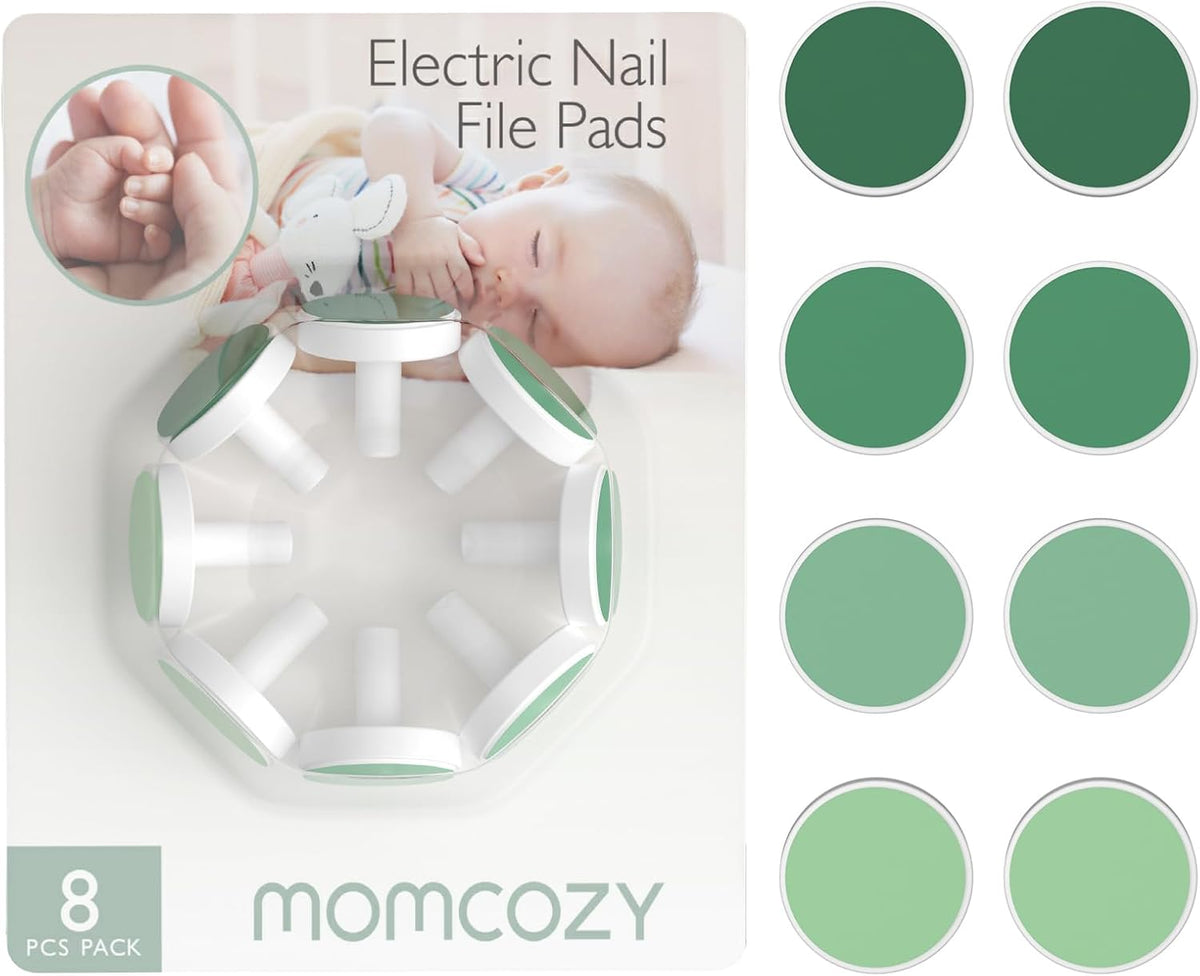 Momcozy Baby Nail Trimmer Replacement Pads, Electric Nail Trimmer Grinding Pads for Momcozy Electric Nail Trimmer Use Only, 8 Counts Replacement Pads MegaBDM