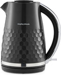 Morphy Richards Hive Kettle, 1.5L, Easy Fill System, Enhanced Waterspout, 3KW Rapid Boil, 360 Degree Base, Limescale Filter, Water Viewing Window, Black, 108271 MegaBDM