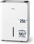 AEOCKY Max 25L Dehumidifier for Home, Applicable to 200m³ (50m²), Smart Compressor Dehumidifier with Drain Hose, for Drying Clothes, Bedroom, Bathroom, Basement MegaBDM
