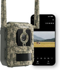 CAMOVUE 4G Cellular Wildlife Camera with SIM Card, Battery-Powered, 4K HD Trail Camera, Non-Glow IR LEDs, Live View via APP, Motion Capture, 0.2s Trigger Time, Local & Cloud Storage, IP67, Talon Pro MegaBDM