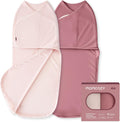 momcozy Swaddles for Newborns 0-3 Months, Quiet Fastener Swaddle Wrap, Easy for New Parents, Reduces Startle Reflex, 2-Pack, Pink MegaBDM
