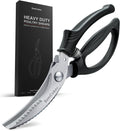 Poultry Shears,Kitchen Scissors Heavy Duty Chicken Shears Kitchen Shears with Anti-Slip Handle & Safety Lock - Poultry Scissors for Meat, Chicken, Bone, Poultry, Spring Loaded MegaBDM