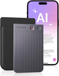 PLAUD NOTE AI Voice Recorder with Case - App Control, Transcribe & Summarize with AI Technology - Support 112 Languages, 64GB Memory, Audio Recorder for Lectures, Meetings, Calls, Black MegaBDM