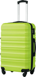 COOLIFE 20 Inch Carry On Suitcase – Hard Shell Lightweight ABS+PC Luggage with 360° Silent Wheels & TSA Lock for EasyJet,Airline Compatible & Weekend Getaways Green MegaBDM