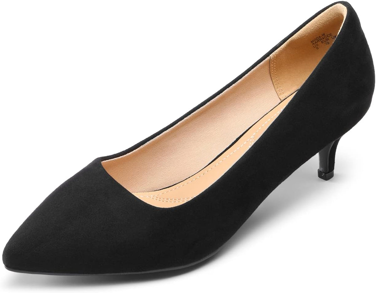 Dream Pairs Women's Moda Low Heel D'Orsay Pointed Toe Pump Shoes MegaBDM