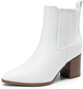 DREAM PAIRS Women's Ankle Boots Pointed Toe Chunky Block Heel Ankle Bootie Fall Short Booties Shoes MegaBDM