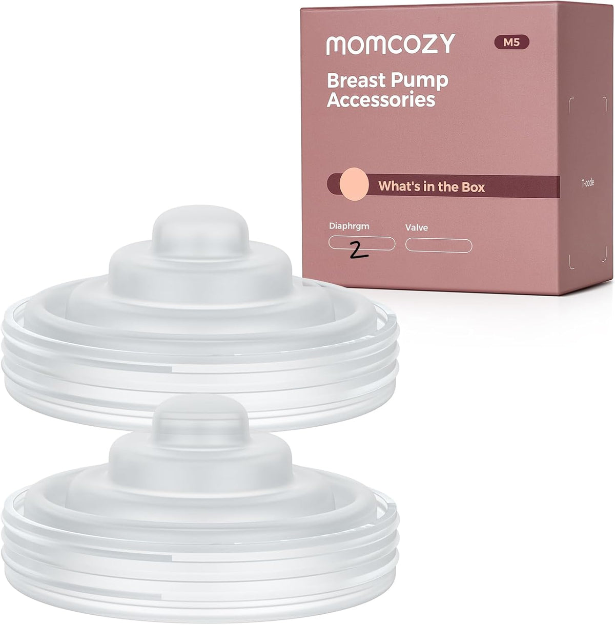 Momcozy Silicone Diaphragm, 2 Pack, Accessory for M5 Breast Pump MegaBDM