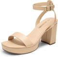 DREAM PAIRS Platform Heels for Women High Block Chunky Open Toe Ankle Strap Heels Fashion Wedding Party Evening Prom Dance Dress Pump Sandals Shoes MegaBDM