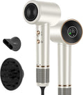 Air-Sonic Hair Dryer, PARWIN PRO BEAUTY HD-LED Display Hairdryer with 110,000RPM Brushless Motor, 200 Million Negative Ionic hairdryers, 25M/S Air Flow for Fast Drying MegaBDM
