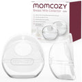 Momcozy Breast Milk Collector, Milk Collectors for Breastfeeding, Reusable Breast Milk Shells, Silicone Catcher with More Fit & Soft (3oz/90ml, 2 Counts) MegaBDM