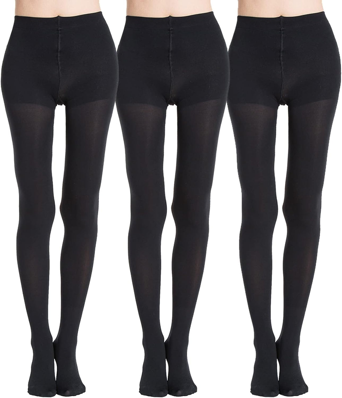 MANZI Women's 1-6 Pairs Classic Opaque Control-Top Tights with Comfort Stretch 70 Denier MegaBDM