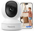 Reolink Indoor Camera 4MP 360°Pan/Tilt, Baby Monitor, Pet/Dog Camera, Cry Detection, Home Security WiFi Camera, Privacy Mode, 2-Way Audio, Night Vision, Cloud&Local Storage (512GB Supports), E1 MegaBDM
