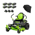 80V 42" Cordless Battery CrossoverZ Zero Turn Lawn Mower, (6) 4Ah Batteries and (3) Dual-Port Turbo Chargers, CRZ4281 MegaBDM