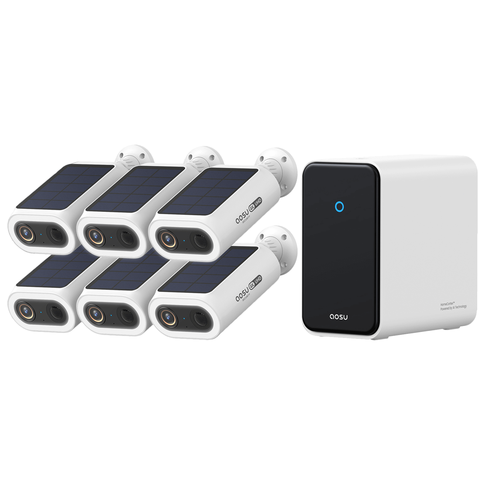 4K SolarCam P1 Max with aosuCortex System - 6-Cam Kit MegaBDM