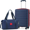 COOLIFE Cabin Suitcase, Ryanair Cabin Bags 55x40x20 and Easyjet Underseat Bag 45x36x20-30L, Hand Luggage with 4 Wheels, Telescopic Handle & TSA Lock | Lightweight Carry On Suitcase MegaBDM