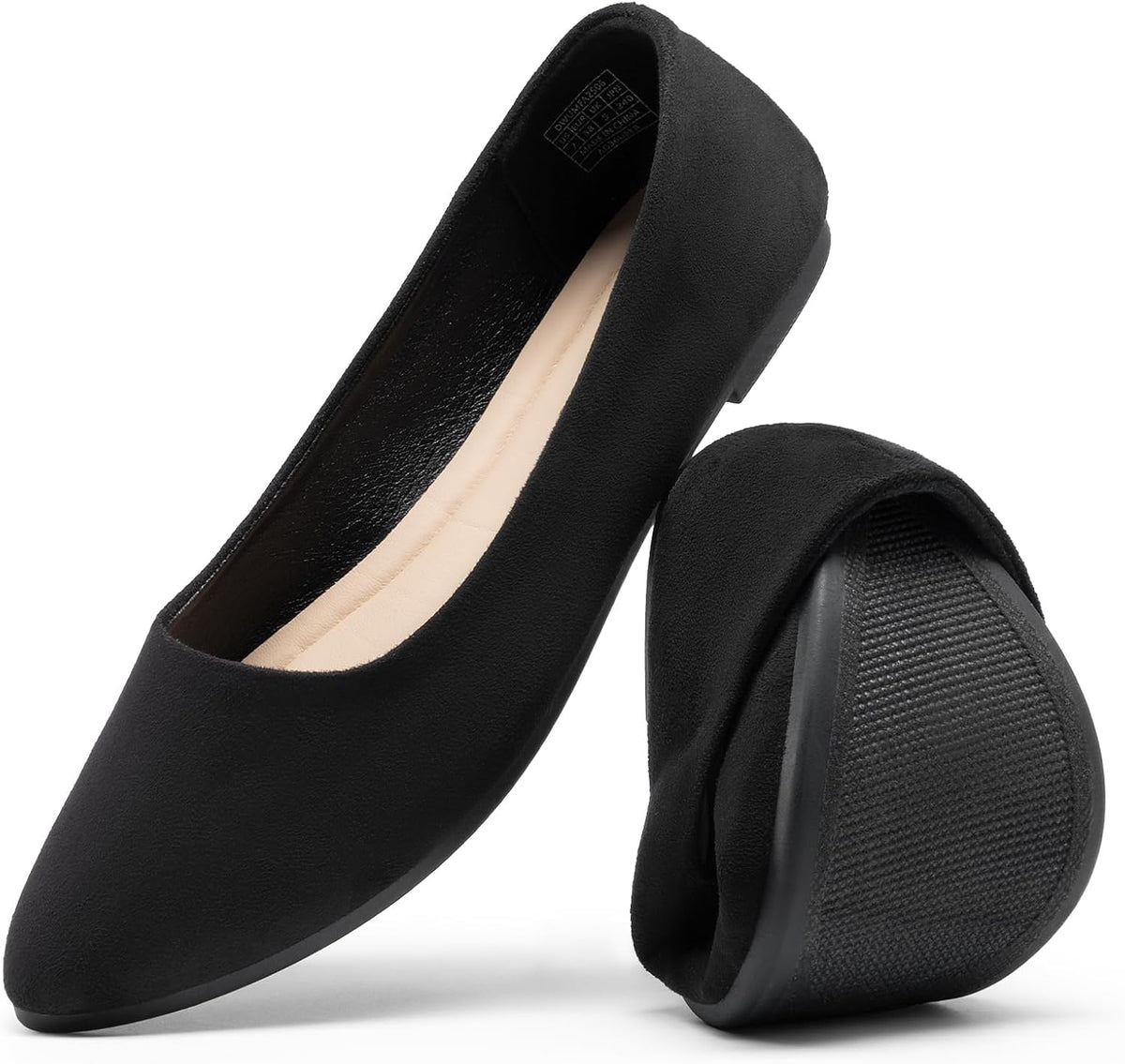 DREAM PAIRS Women’s Flats Comfortable Slip On Business Casual Suede Ballet Flats Pointed Toe Dress Shoes MegaBDM