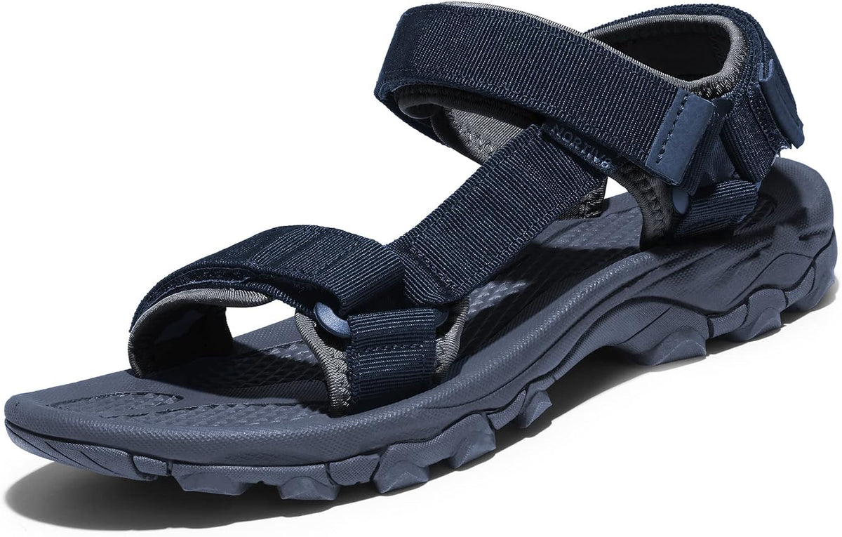 NORTIV 8 Men's Sandals Hiking Sports Lightweight Summer Water Arch Support River Open Toe Athletic Trail Outdoor Walking Sandals MegaBDM