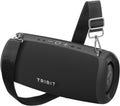Tribit StormBox Lava Bluetooth Speaker, 80W Sound, 24H Playtime, Black | IP67, Wireless Speaker with Bluetooth 5.4, XBass, Custom EQ, TWS pairing, Built-in Mic for Party, Outdoor, Camping, Beach MegaBDM