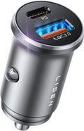 LISEN USB C Car Charger Adapter Fast Charge 54W [All Metal&Smallest] Car Charger Adapter Fast Charging Dual Port Car Phone Charger Silver MegaBDM