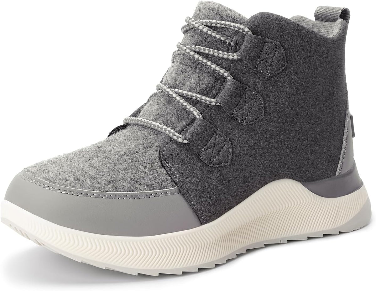 DREAM PAIRS Ankle Winter Boots for Women Waterproof Lace Up Anti-Slip Warm Snow Booties Fashion Sneaker Boots MegaBDM