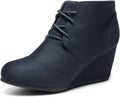 DREAM PAIRS Women's Fashion Casual Outdoor Low Wedge Heel Booties Shoes MegaBDM