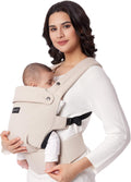 Momcozy PureHug Baby Carrier, Pure Cotton Carrier for 3-24 Months, Effortless to Put On, Ideal for Hands-Free Parenting, Enhanced Lumbar Support, Khaki MegaBDM