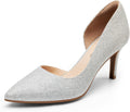 DREAM PAIRS Women's Dress High Heels Pumps Closed Pointed Toe Stiletto D'Orsay Shoes for Wedding Party MegaBDM