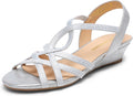 DREAM PAIRS Womens Open Toe Espadrilles Elegant Slip On Platform Sandals Elastic Ankle Strap Wedge Sandals MegaBDM