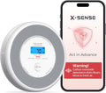 X-Sense Wi-Fi Combination Smoke and Carbon Monoxide Alarm with English Voice Alerts, Smart Smoke Alarm for Home with Replaceable Battery, XP0A-iR, 1-Pack MegaBDM