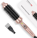 PARWIN Pro Beauty Hot Brushes for Hair Styling, 40 mm Heated Round Brush, Ionic Hot Brush Create Shinier & Smoother Curls, Fast Heating, Dual Voltage, 60Mins Auto Shut Down, Gold MegaBDM
