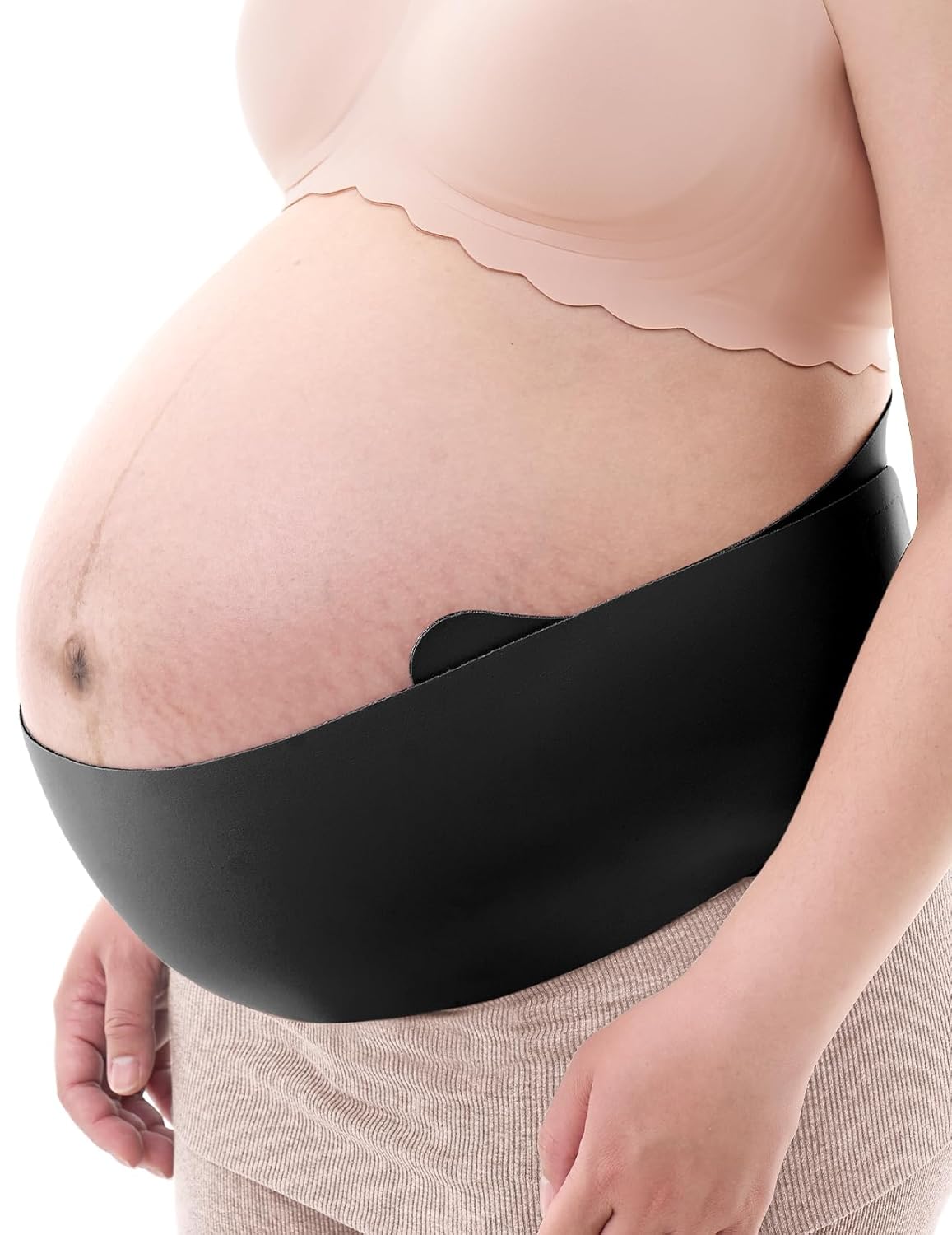 momcozy Belly Bands for Pregnant Women, Hospital-Grade Pregnancy Belly Band with Ergonest Back Support & Breathable Fabric – One-Piece Adjustable Maternity Belt for Abdomen, Pelvic, Back Pain Relief MegaBDM